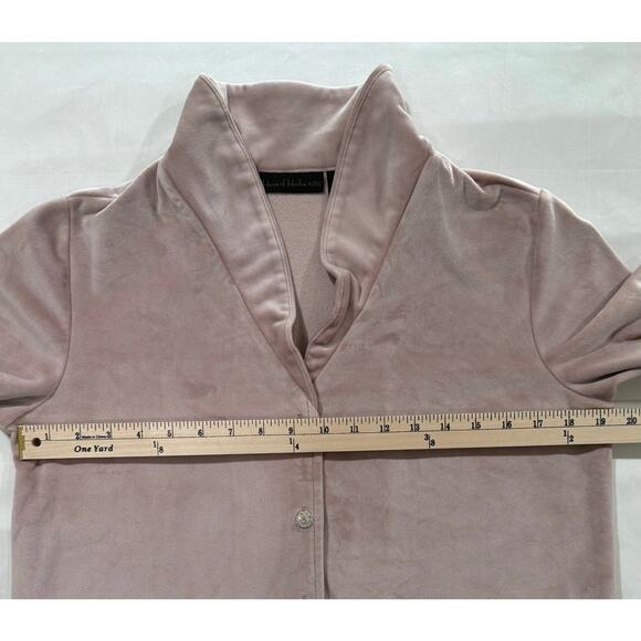House of Harlow 1960 Blush Pink Crushed Velvet Cardigan Size Small (074) - Picture 5 of 8